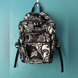 Vera Bradley black & white Backpack. Great condition!